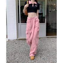 여성카고팬츠 포켓바지 Y2K 와이드팬츠 건빵주머니 스트릿