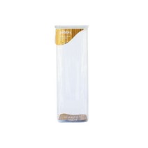페블리 Pebbly 프랑스 친환경 주방도구 대나무 정사각형 유리 용기 양념통 2200ml