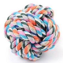 비즈코리아 실타래 공 소형견 로프공 중형견 치실공 토이 실내견 훈련, 1개, V026실타래공 소