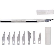 전각도 알전각 낙관 전각칼 조각도 교체 칼날식 고경도 크래프트 나이프 아트 나이프 「캡, 조각도 +5장 블레이드 +3장 다른 형상의 블레이