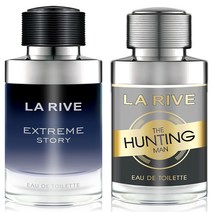 [공식수입] 라리브 남성향수 베스트셀러 2종 구성 150ml+, 맨 향수 2종 (익스트림+헌팅맨)