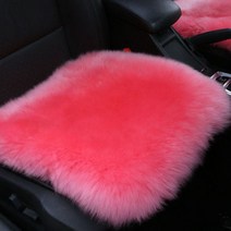 100% 천연 모피 호주 양모 자동차 시트 커버 유니버설 울 카시트 쿠션 겨울 따뜻한 자동차 좌석 커버, 핑크