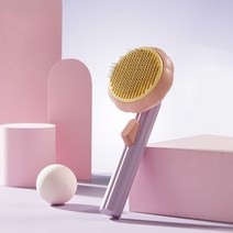 강아지 고양이 빗 슬리커 브러쉬, 퍼플