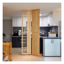 [까사라움] 무빙 스트라이프 원목 인테리어 가벽 파티션 3color, 전체색:내추럴