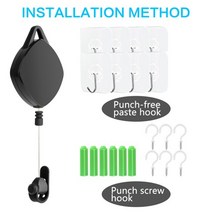 6pcs VR 케이블 관리 360도 회전 천장 풀리 시스템 2020 HTC Vive SPS VR Dropshipping에 대한 새로운 기능, 협력사, 검은 색