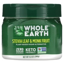 Whole Earth 스테비아 잎 몽크 과일 280g9.8oz