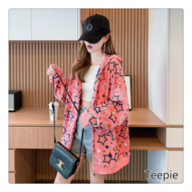 티피/Teepie 카디건 맨투맨 코트 여 빅사이즈 박시 톱