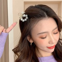 [사은품증정] 랄라닷 진주 쁘띠 헤어집게핀 명품머리핀 머리집게 미니집게핀 헤어핀 2종세트