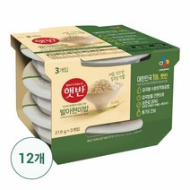 햇반발아현미밥210g*36개, 단품