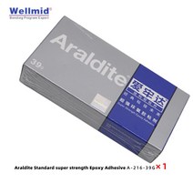 Araldite 2 × 15ml 천천히 다목적 표준 초강력 에폭시 접착제 오리지널 본드 고무 금속 목재 단단한 플라, 03 39gStandard1piece