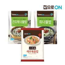 집으로ON 나물밥 230g 곤드레밥 4개 + 취나물밥 4개 + 새우볶음밥 230g x 2개, 집으로ON 곤드레밥 8개 + 팔선생 새우볶음밥 x 2개
