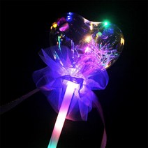 투명 하트 야광봉 LED 불빛 콘서트 스틱 재롱잔치, 1개, 임의발송