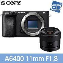 소니정품 A6400 + 렌즈 / 미러리스카메라 /ED, 05 소니A6400블랙+11mm F1.8