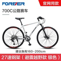 그래블 바이크 자전거 저가 로드 클라리스 엔듀런스 입문 울테그라 105급 소라급 30단, 그래블바이크, 27단 서스펜션 실버