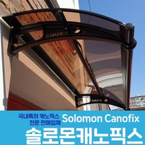 캐노픽스 550X1500 어닝 지지대 설치 비가림막 비가림시설 처마 비막이, 투명앰보, 검정 틀