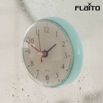 국산 간편흡착 욕실시계 무소음 이케아벽 친구집들이선물 방수 흡착 시계 3종 모음, 01_젤리 무소음 방수시계 민트