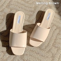 로즈블로썸 멜팅브라운 여성 캐주얼 토오픈 뮬 슬리퍼 로우힐 9color (8249035)