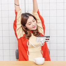 각도조절 목에 거는 핸드폰거치대 동영상받침대 자취방거치대 두손자유 영화감상 휴대폰지지대 침대고정, 1개