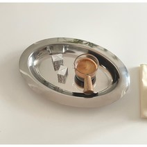 [다비브] 스테인레스 오벌 플레이트 디저트 타원형 접시 홈카페 그릇 인테리어 오브제