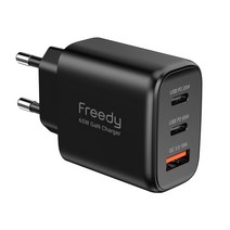프리디 65W 마이크로 나노 GaN PD 초고속충전기 3포트 아답터 PPS QC3.0 EA1712