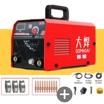 논가스 용접기 노가스 co2 가정용 소형 휴대용 미그 전기 취미 공예용 산업용 아크, 1kg 업그레이드 분리형 디럭스 패키지