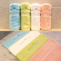 송월타월 스윗하트하니 세면타올 100g 면사, 살구, 10개