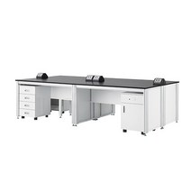 콘센트형 중앙실험대 테이블 추천 구매 LCA-2124 LCA-2130 LCA-2136 LCA-2142 실험실 가구 테이블 의자