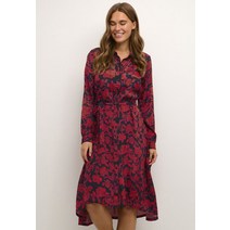Kaffe 카페 KAFINE OLINE - 셔츠 드레스 블랙 red 핑크 flower print 원피스 [독일]