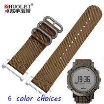 Zhuolei- Suunto 에센셜 코어 시계 밴드 24MM 45 색 나토 나일론 스트랩 어댑터 순토 코어용 매트 카펫 러그 도구