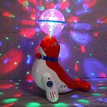 HENK 춤추는 강아지 장난감 / 로봇강아지 / 움직이는 스마트 반려 펫 장난감 / 춤추는 바다사자 장난감 / 어린이 선물, 바다사자 레드 건전지
