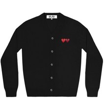 [꼼데가르송] 더블하트 와펜 가디건/AX N058 051