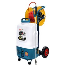 노스스타 충전식 분무기 ESP-2000N 3.8LPM 20L-30M호스릴 2륜바퀴 이동식 농업분무기 방역 소독기 장비
