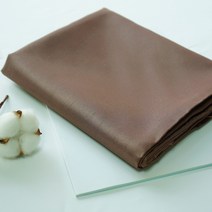 패브릭몰 샤틴슬라브 고급공단 두꺼운공단 양면원단 의류 곱창밴드 스크런치 배경천, 브라운