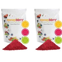 Honeyberry 허니베리 영국 동결건조 크랜베리 파우더 노슈가 100g 2팩, 2개