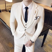 (당일발송)가바바 남성 정장 예식느낌의 슬림핏 수트 쓰리피스 G5574