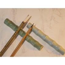 [연희필방] 고급 경덕진 도자 대나무형 필산 붓받침대 붓거치대 서진 문진겸용, 2.옥빛