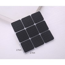 블럭마트 식탁의자 쇼파 의자 소음방지 EVA패드 사각 9P, 4개