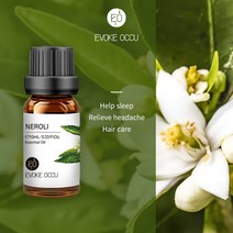 EVOKE-포크 에센셜 오일 10ML 아로마 디퓨저용 가습기 마사지 캔들 비누 제조 100% 자연 라벤더 자, 27 Neroli_01 10ml
