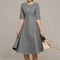 트리플원 울 플레어 원피스