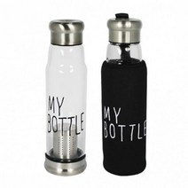 (2개묶음)강화유리 티보틀(대) 550ml 차거름망 파우치