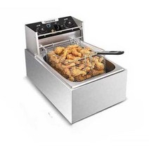 미니 튀김기 1-2구 타이머 기능 튀김 잔유 배출구, 더블 실린더 16L 타이머+잔유배출구