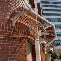 1000 X 2400 렉산가림막 차양캐노픽스 비가림캐노픽스 계단캐노피 상가어닝 테라스차양, 투명, 블루, 블랙