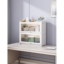 미니찬장 빈티지 커피장 진열장 미니그릇장 레트로 원목 주방 용품, 수납장 6단 70cm (화이트)