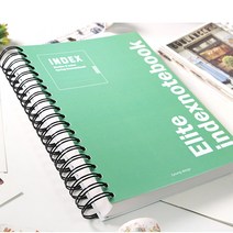 10단 인덱스 노트 260매 / 장부 노트 분류 더블인덱스 대학노트, 올리브