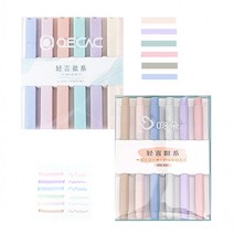 사인펜 세트/2종/형광펜세트/양방향볼펜/형광펜/6P/사인펜/문구/다꾸/속건성잉크/볼펜/사은품/필기 형광펜, 스퀘어(A)