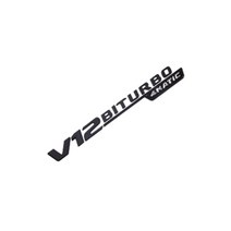 벤츠 BENZ 엠블럼 레터링 2017년형 바이터보 V8 V12 4MATIC, V12 BITURBO 4MATIC(블랙 L)
