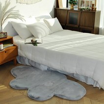 샤인러그 밍크감촉 극세사 구름카페트 1+1, 블랙:그레이(품절)