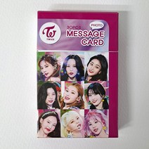 TWICE 트와이스 포토 메세지 카드 30장세트 트와이스 포카 굿즈