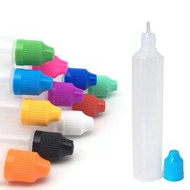 어린이 보호 캡 플라스틱 점 적기 병 펜 스타일 전자 액체 병과 5 개 60ml 모양 바늘, [01] 60ml, [02] White Cap