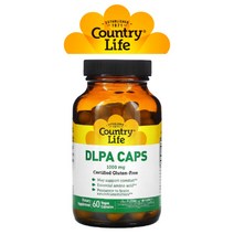 컨트리라이프 DLPA 페닐알라닌 Phenylalanine 필수아미노산 비타민B6 피리독신 1000mg 60 베지캡슐